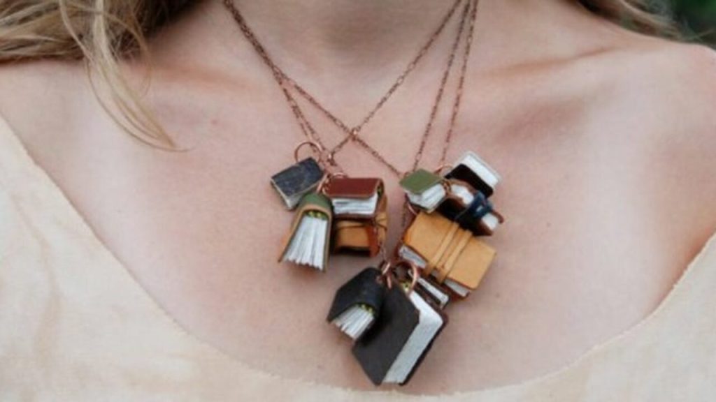 Mini Book Necklaces
