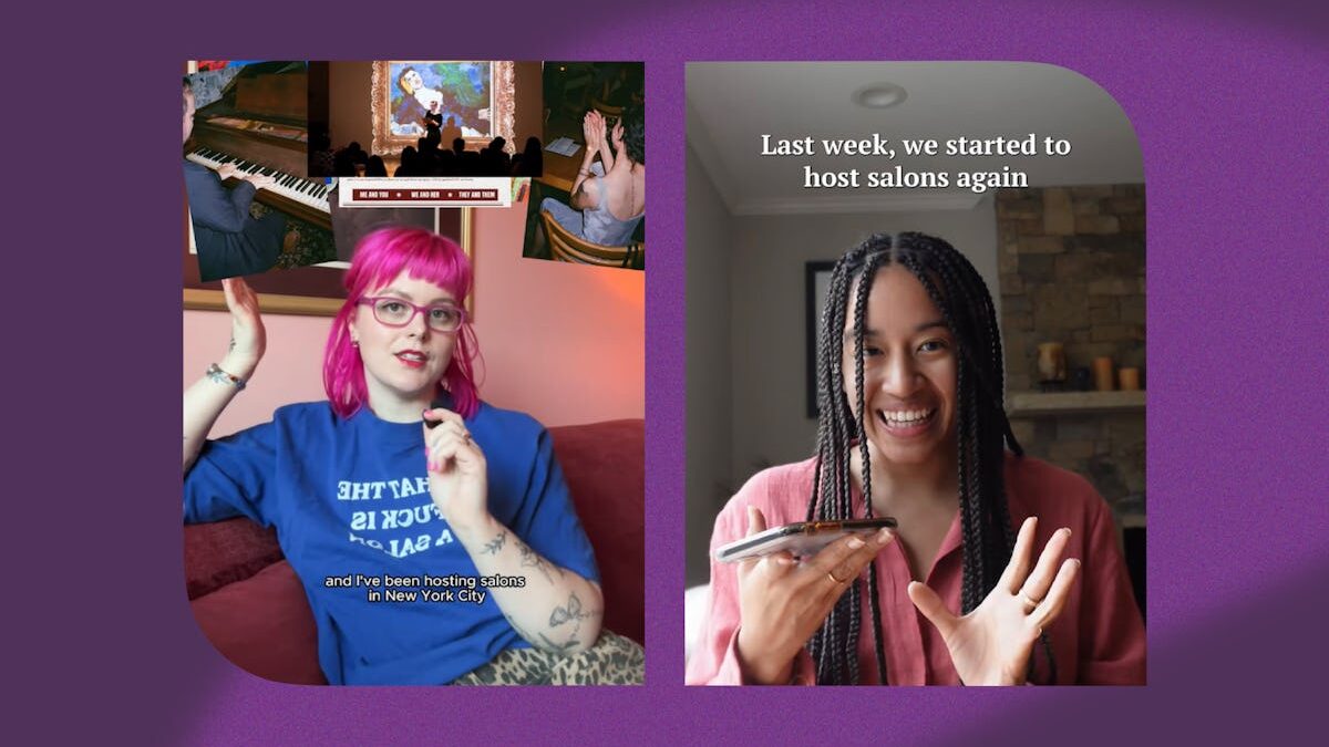 Hosting “Salons” Is The New TikTok-Approved Way To Build Community