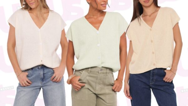 This Pastel Sweater Vest Is the Effortless Layer You’ll Wear Through August