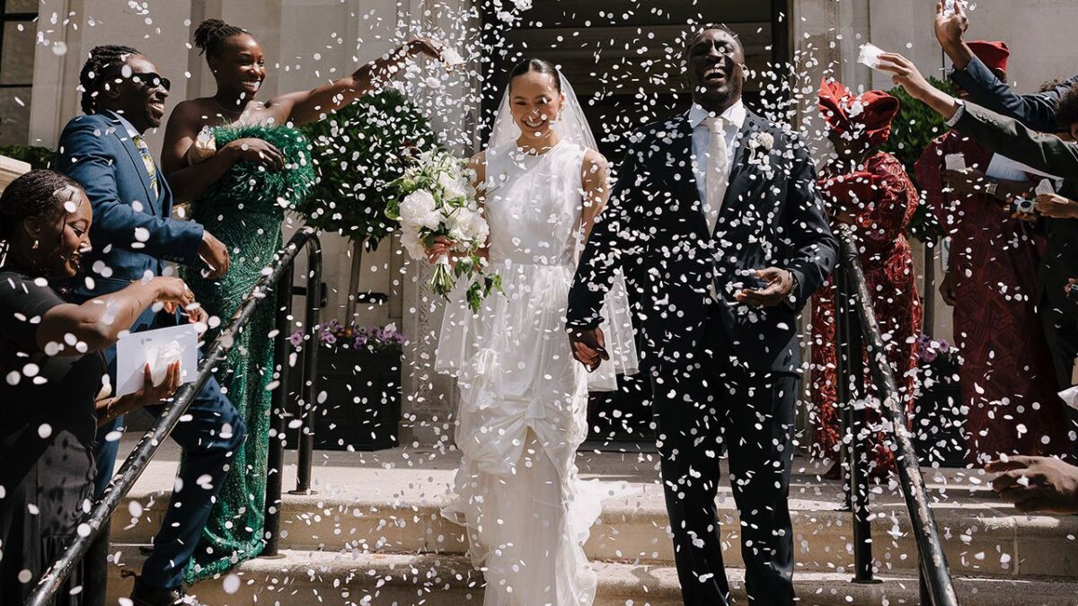 This London Bride Designed Both Her Wedding Dresses—and Those of Her Flower Girls