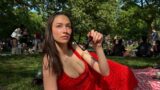Elsie Hewitt Wows in Plunging Revenge Dress After Pete Davidson Split