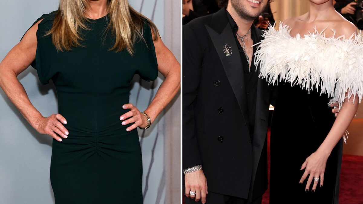 Jennifer Aniston Styles Benny Blanco’s Hair While Selena Gomez Raids Her Closet